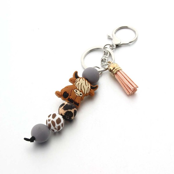 Highland cow Keychain