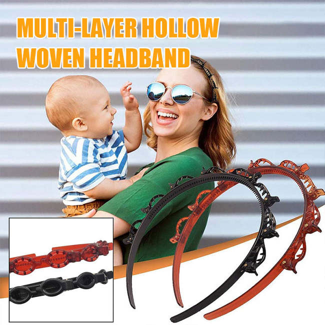 Multi-layer Hollow Woven Headband