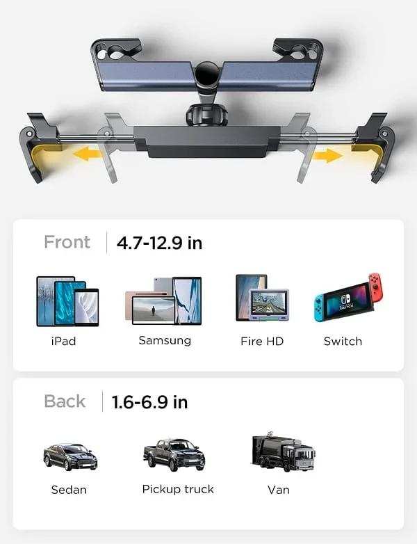 Summer Hot Sale Promotion-49% OFF-Headrest Tablet Mount