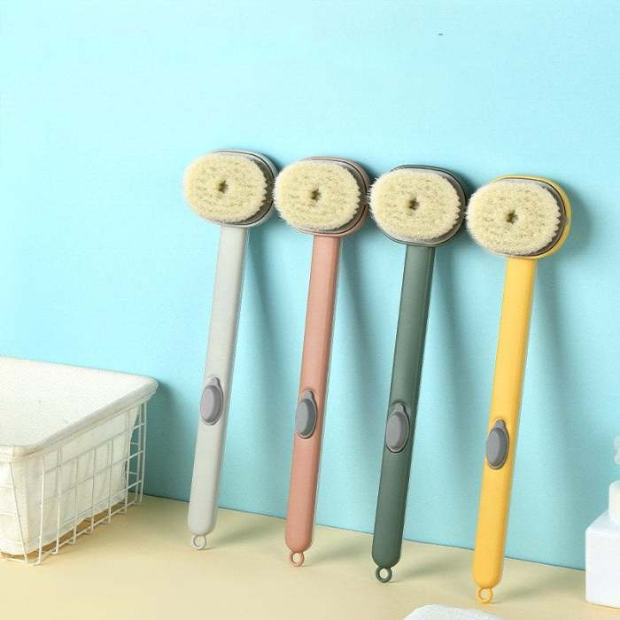 Family EssentialsLong Handle Bath Massage Cleaning Brush