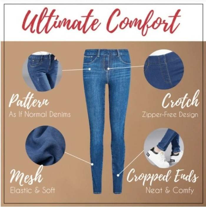 Buy 2 Free ShippingPlus Size Toning Jeans Leggings