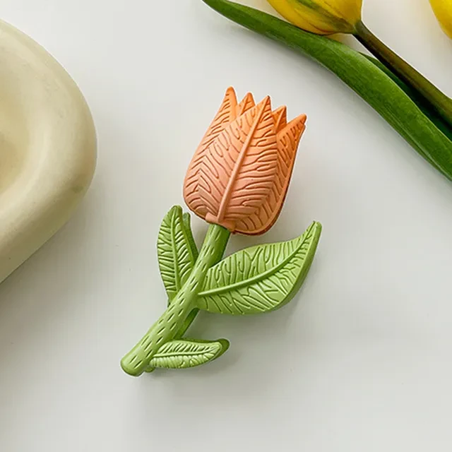 Tulip Catch Flower Hair Clip