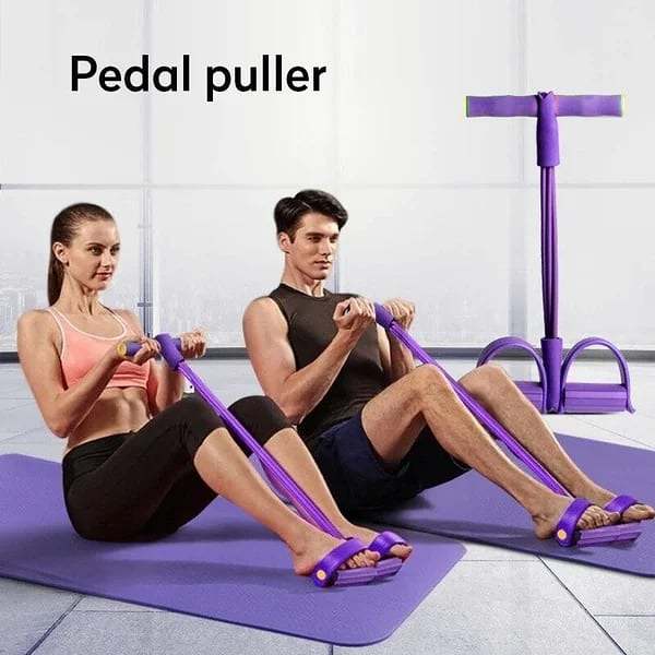 SUMMER BIGGEST SALE 21 Fitness Resistance Bands-4 Tube Pedal Ankle Puller