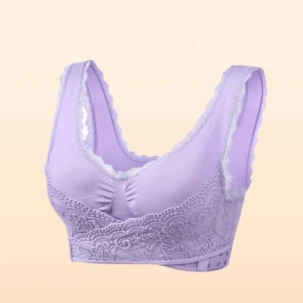 Comfy Corset Bra Front Cross Side Buckle Lace Bras