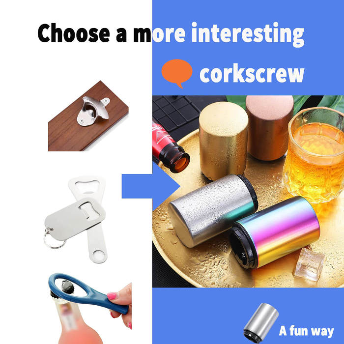 Buy 2 Get 1 Free(3PCS) - Automatic Bottle Opener - No Damage to Bottle Cap