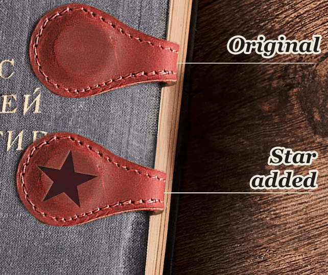 TimelessMark–Personalized Magnetic Leather Bookmark