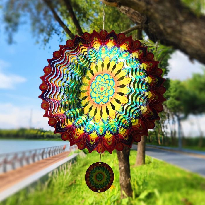 Stainless Steel Wind Spinner - Stunning 3D Effect by Veasoon