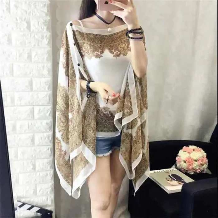 French sun protection shawl