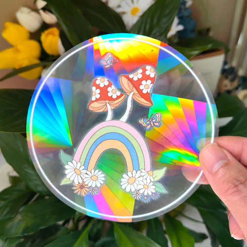 Magic Abstract Rainbow Sun Catcher Sticker