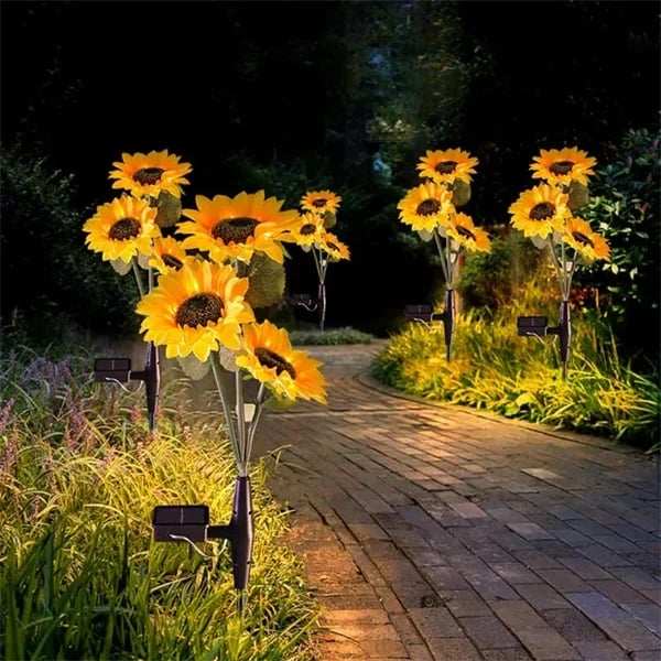 Last Day 70% OFF-- Waterproof Solar Sunflower Light
