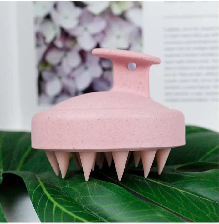 Wet and dry scalp massage brush