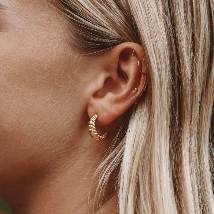 Croissant Hoop Earrings