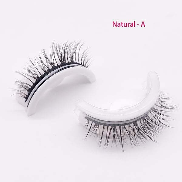 Reusable self-adhesive false eyelashes