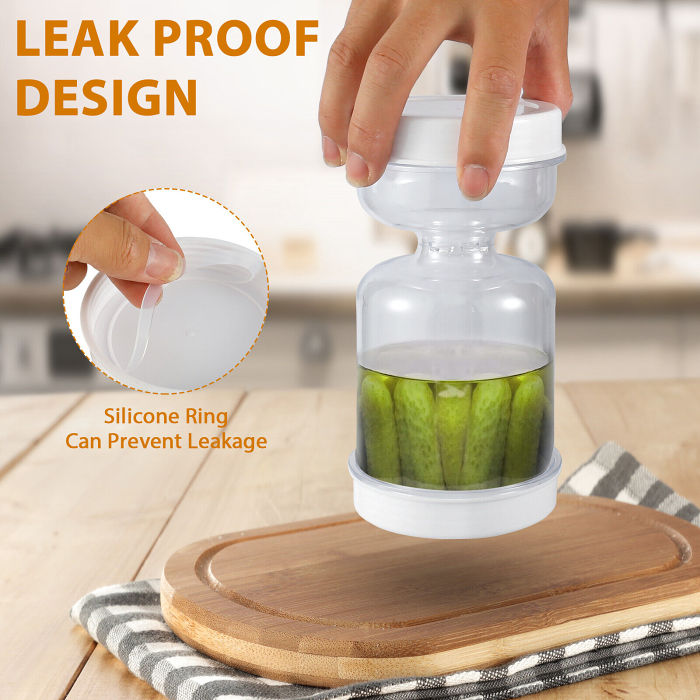 Pickle Container with Strainer