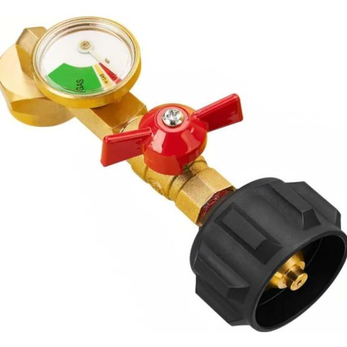 Top-Rated Propane Refill Elbow Adapter with Tank Gauge