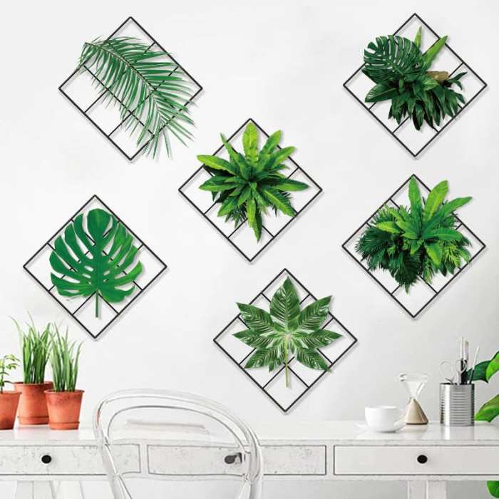 49% Off Today3D Green Plant Wall Sticker