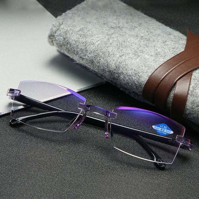 New Sapphire high hardness anti-blue progressive Far And Near Dual-Use Reading Glasses