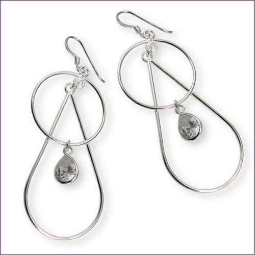 Geometrical Silver Earrings