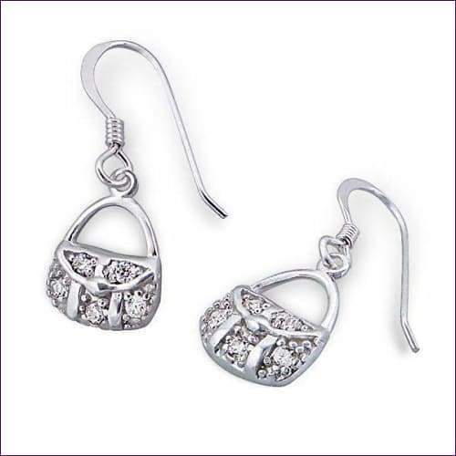 Handbag Silver 925 Earrings