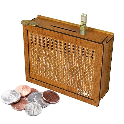 Retro Wooden Money Box
