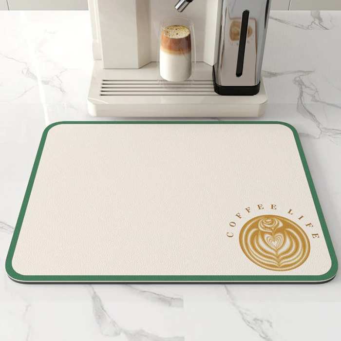 Super absorbent kitchen drying mat