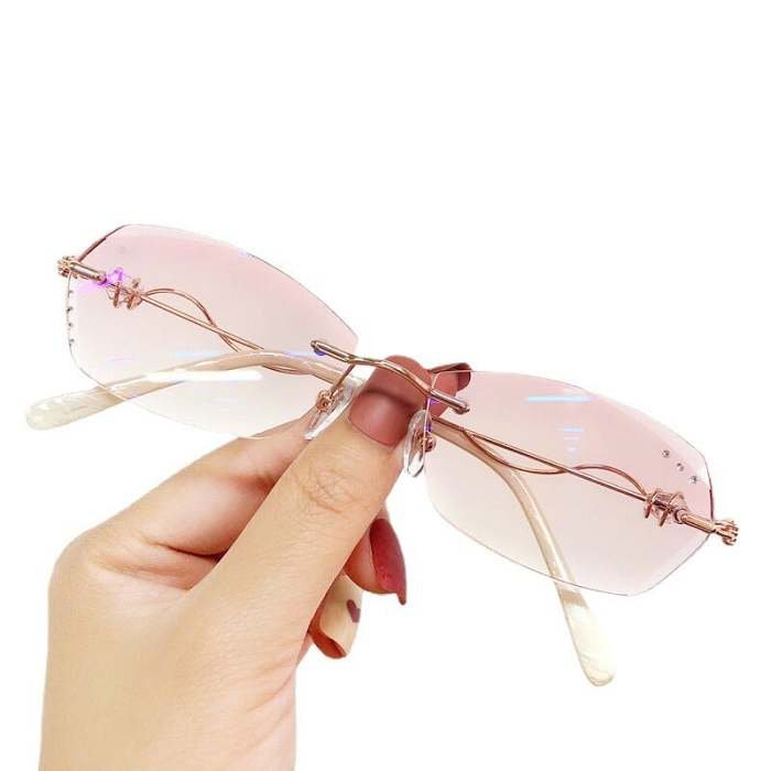 Sapphire high hardness anti-blue light progressive distance reading glasses