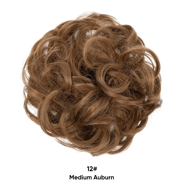 Messy Curly Hair Wig Bun