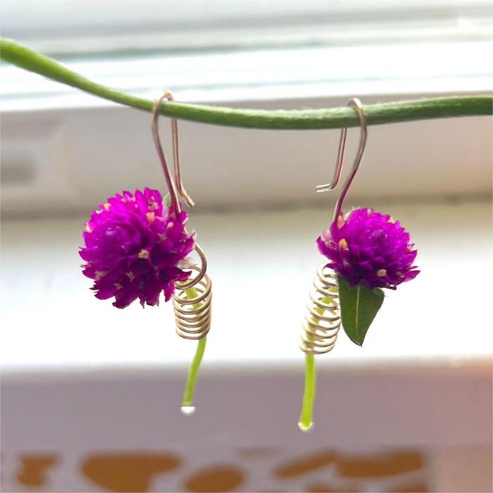 Handmade Flower Holder Vase Dangle Drop