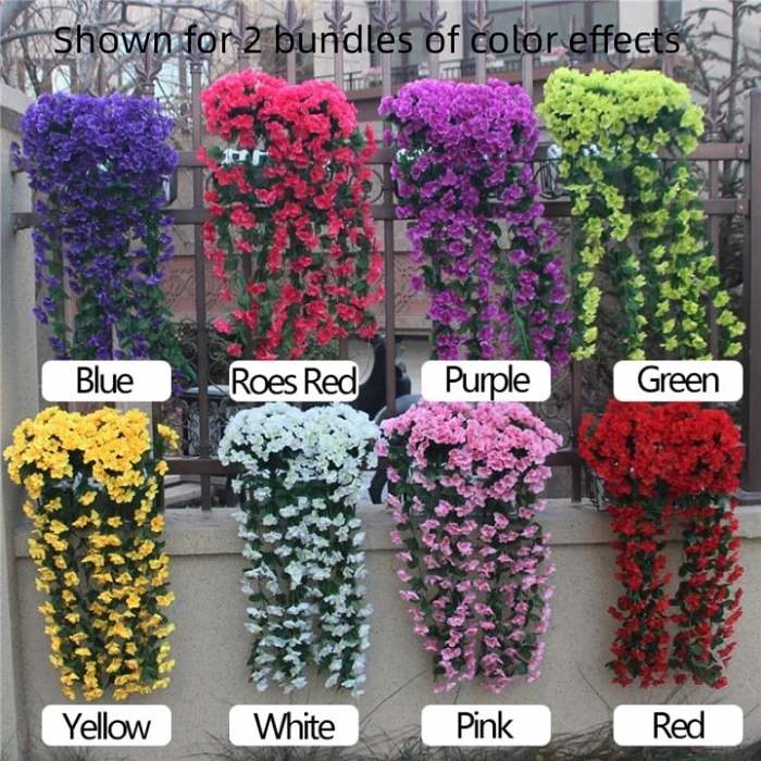 Vivid Beautiful Hanging Orchid Bunch