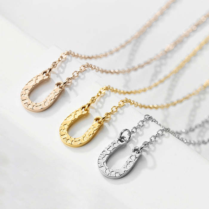Lamia Horseshoe Pendant Necklace