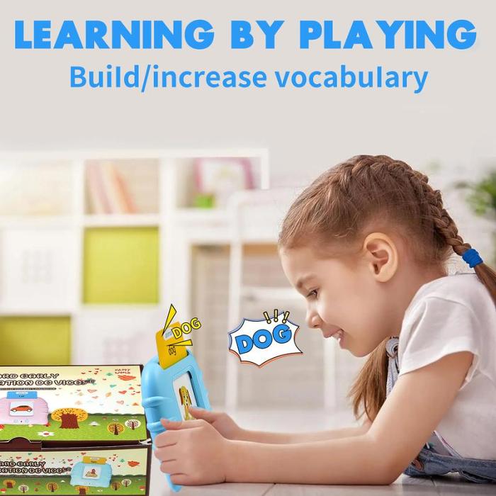 Talking Flash Cards Montessori Toys - Learning Educational Gifts for Kids