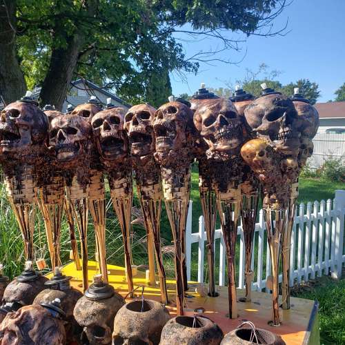Handmade Skull Tiki Torch (BUY 2 GET FREE SHIPPING)