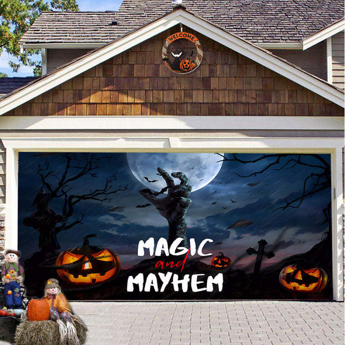 Halloween 2024 Garage Door Decoration