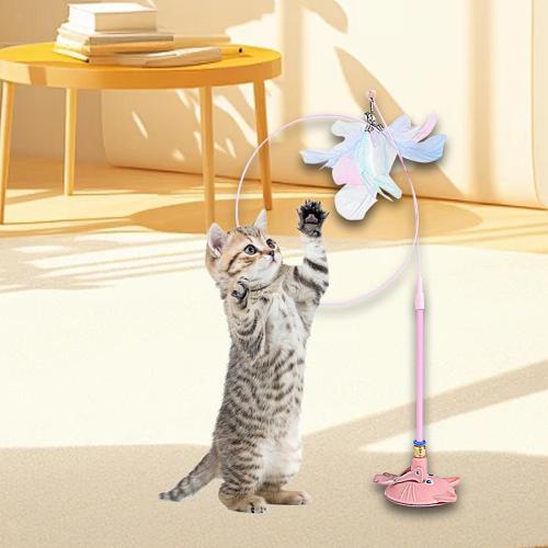 Strong suction cup automatic cat toy