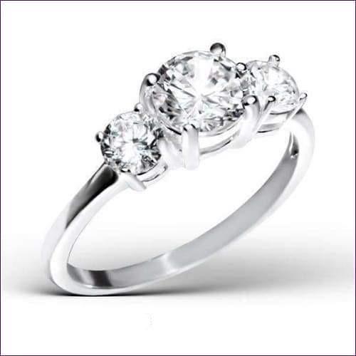 Sterling Silver Cubic Zirconia Ring