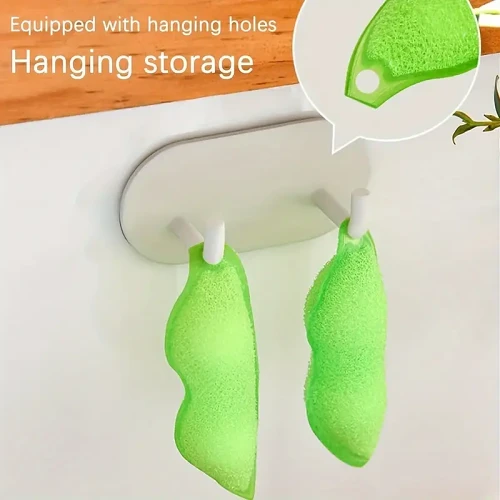 Pea Shape Sponges Beans Shaped Bottle Cleaning Sponge