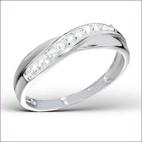 Infinity Silver Engagement Ring