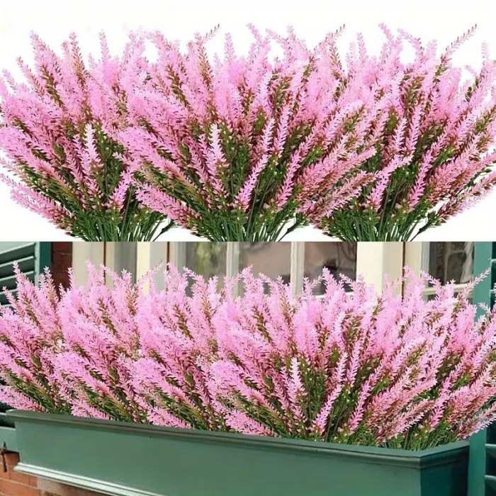 Outdoor Artificial Lavender Flowers