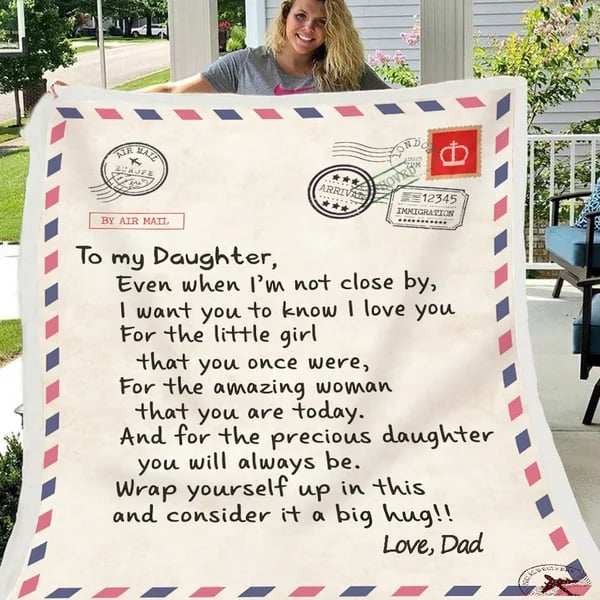 To My Daughter - Warm Gift Blanket