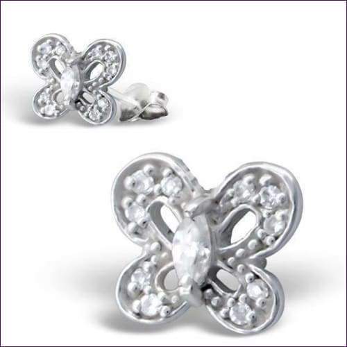 Butterfly Sterling Silver Earrings