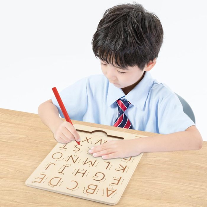 Double-sided Wooden Letter Tracing Board