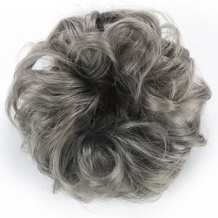 Messy Curly Hair Wig Bun