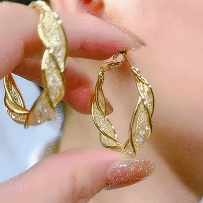 -S925 Fashion Twist Earrings