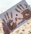 DIY Romantic Beach Handprint Memorial Album - A SET[All tools included