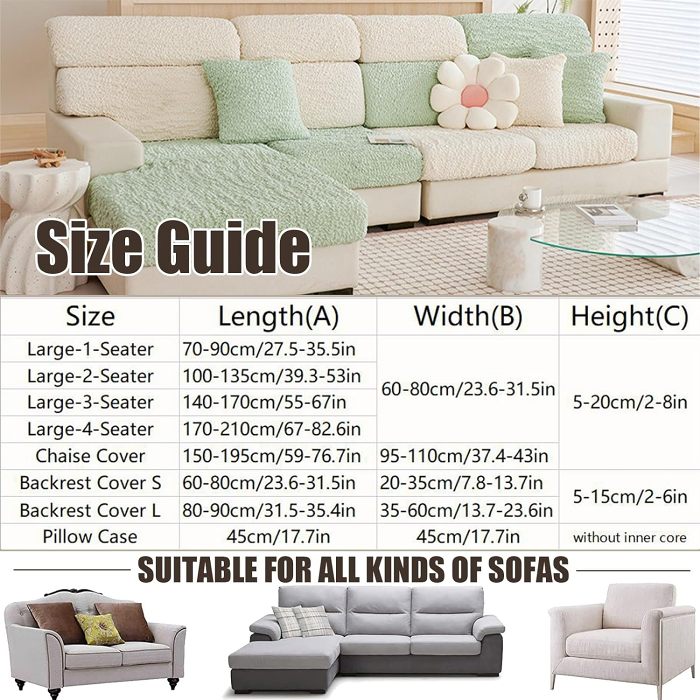 Seersucker Stretch Soft Sofa Cover