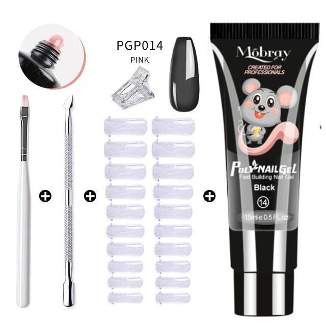 Multielement gel nail kit