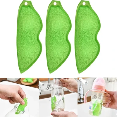 Pea Shape Sponges Beans Shaped Bottle Cleaning Sponge