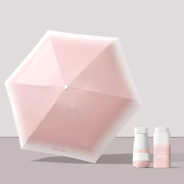 Mini Travel Size Rain Sun Umbrella