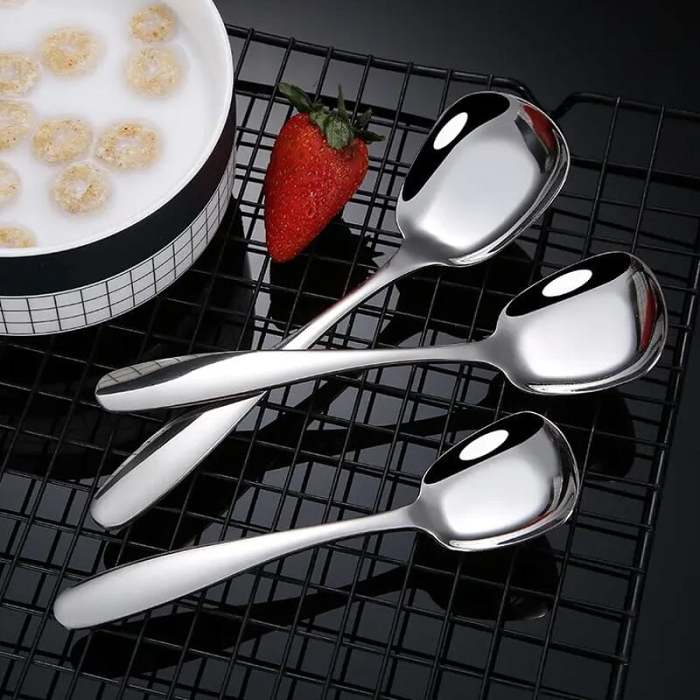 Square Head Stainless Steel Spoon