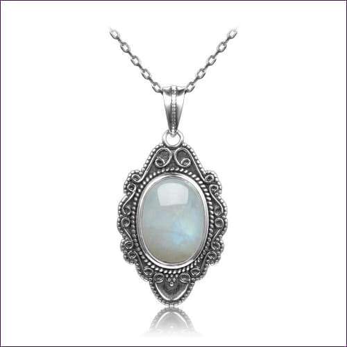 Silver Moonstone Necklace
